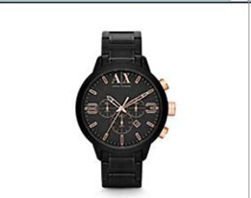 Montre AX1350 Armani Exchange Noire : Cadran XL et Bracelet Silicone Doux