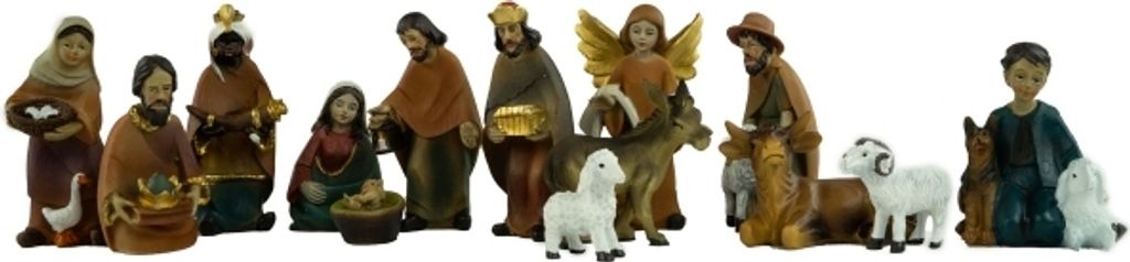 Wunderschöne Krippenfiguren 15-tlg., ca. 10,5 cm, ETA 2