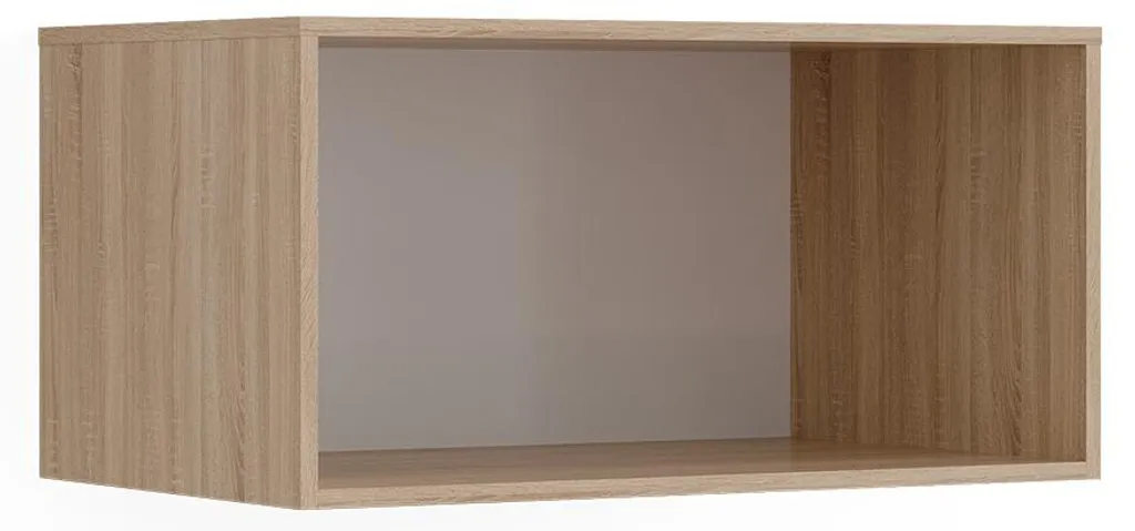 Meuble haut d'armoire Sonoma 80x40cm avec portes battantes Elmo