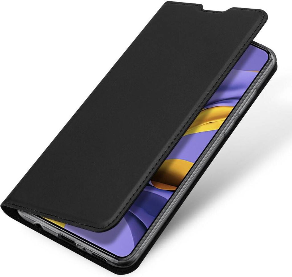 Buch Tasche "Dux Ducis" kompatibel mit SAMSUNG GALAXY A22 5G (A226B) Handy Hülle Etui Brieftasche Schutzhülle mit Standfunktion, Kartenfach Schwarz