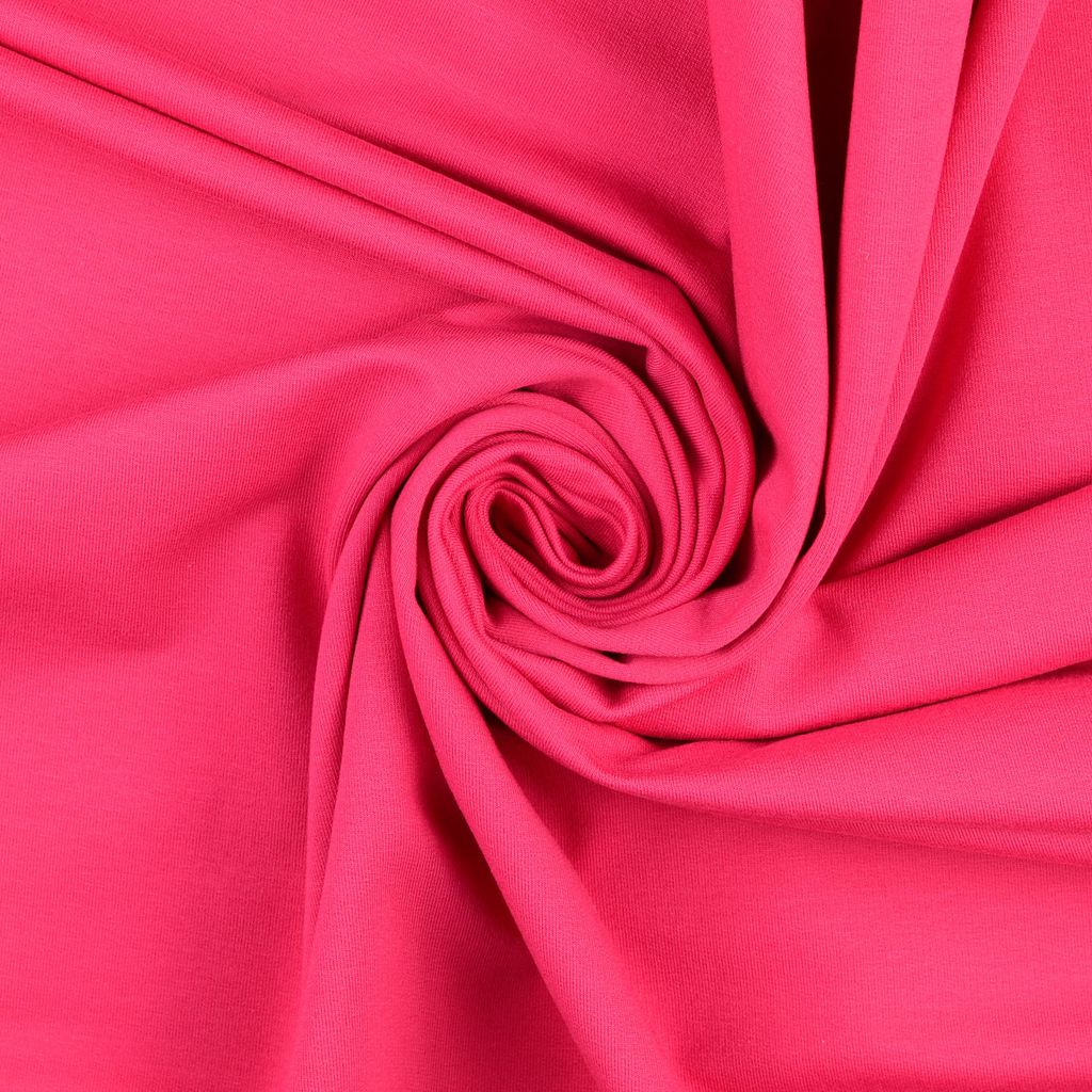 Sweat Stoff Mathias Pink, 250 g/m², 0,5 m, Stoffe Meterware, Sweatstoff