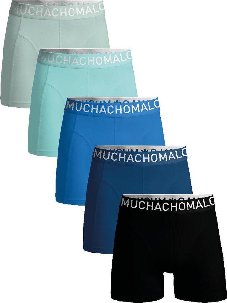 Muchachomalo Herren Boxershorts – 5er Pack – Baumwolle Stretch – Bequeme Unterwäsche – Größe M - LCSOLID1010-129