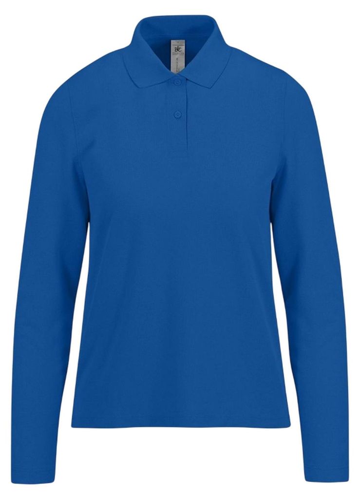 B&C - "My Polo 210" Poloshirt für Damen Langärmlig FK3051 (XS) (Königsblau)