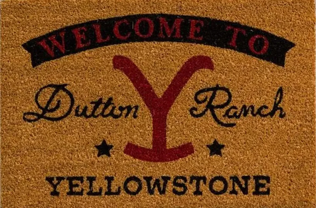 Paillasson Yellowstone Robuste : Fini la Saleté avec le Style Dutton Ranch