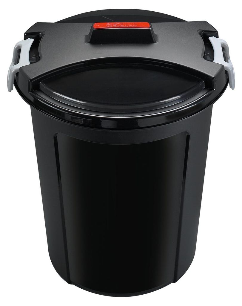 Univerzální odpadkový koš HDR 75l sw mD s víkem, černý Obrázek produktu 