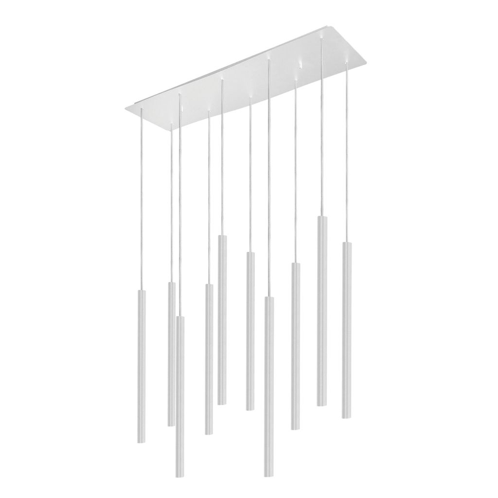 Żyrandol LASER biały 10xG9x10W metal wym:130x70x20cm IP20 Zdjęcie produktu 