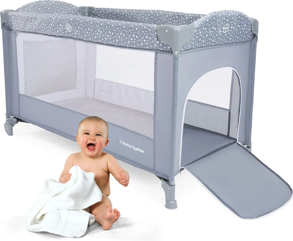 Lit de voyage Happy Traveler BASIC PLUS gris - Lit pliant bébé compact - 9