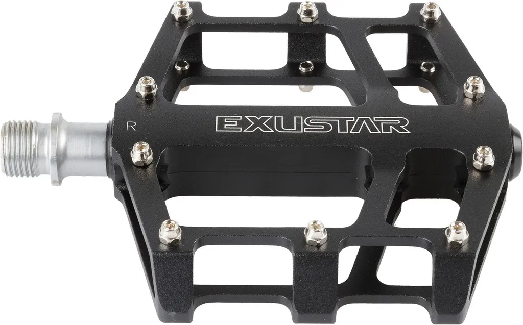 Pédales de Vélo Plateformes en Aluminium CNC Noir Exustar pour VTT et BMX