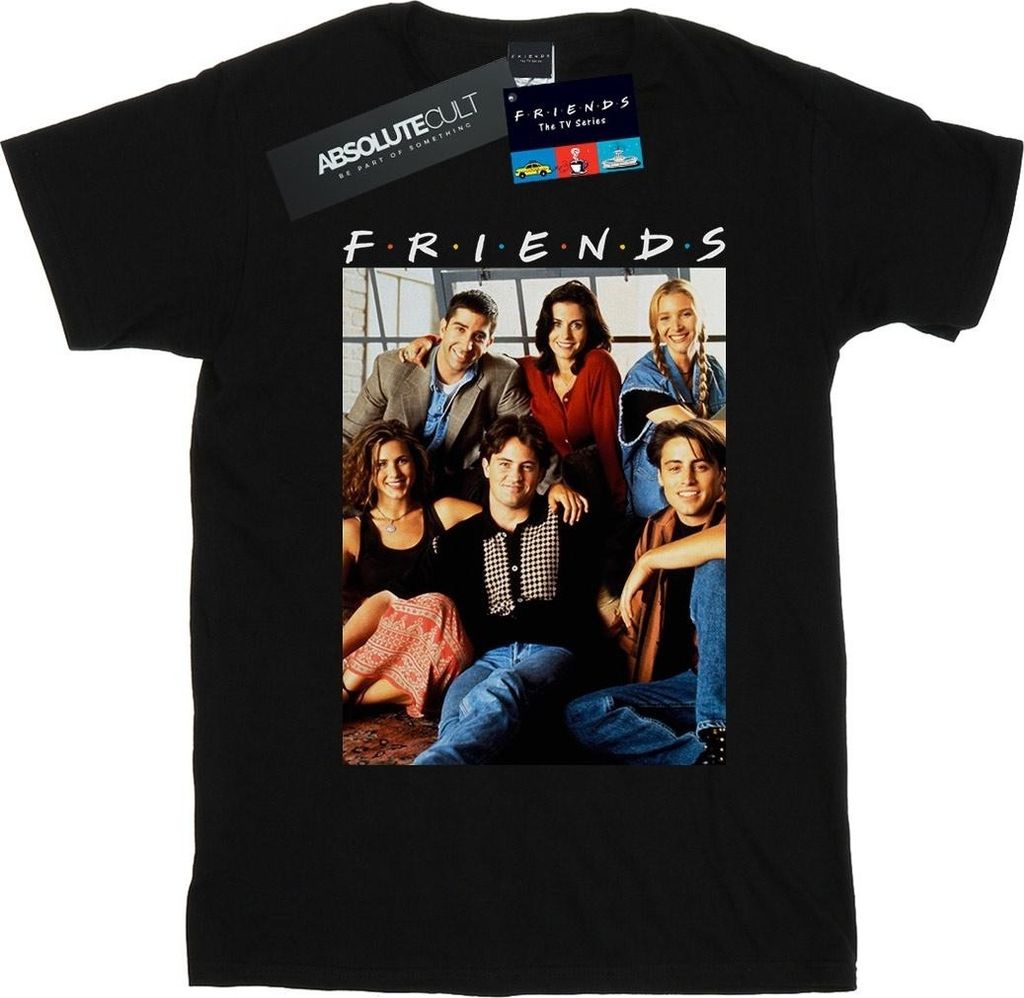 Friends - T-Shirt für Damen BI23386 (XL) (Schwarz) Produktbild 