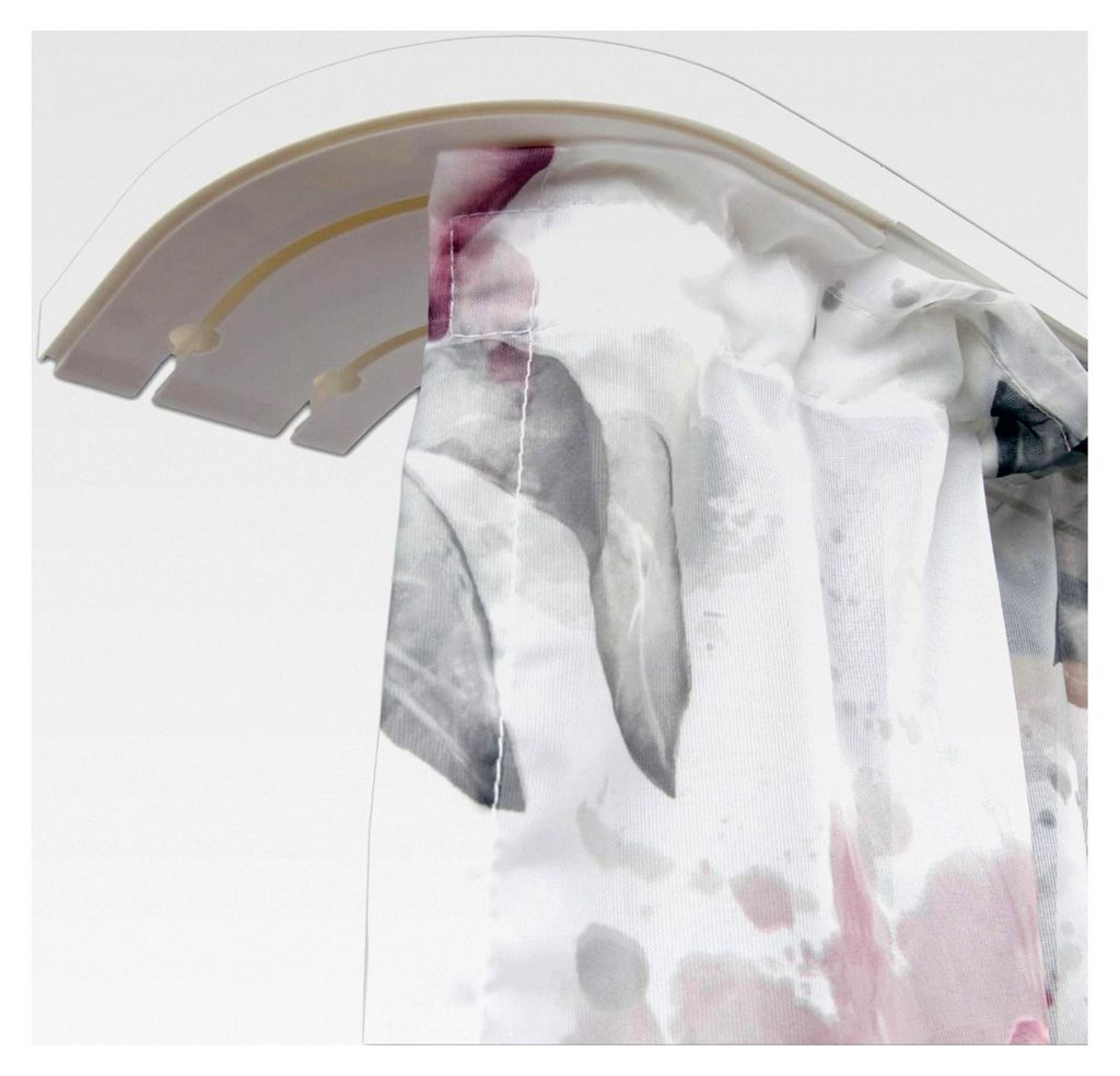 Vorhangschiene 1 Lauf 120 cm, Innenlaufschienen für Schiebevorhang oder Kräuselband Gardinen