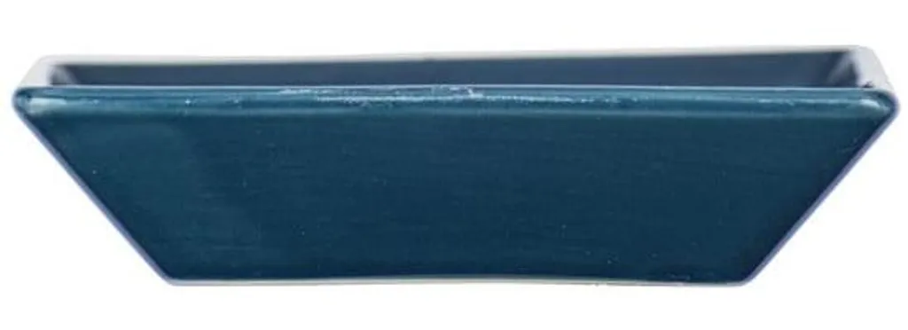 Porte-savon en céramique bleu royal - Accessoire de salle de bain chic