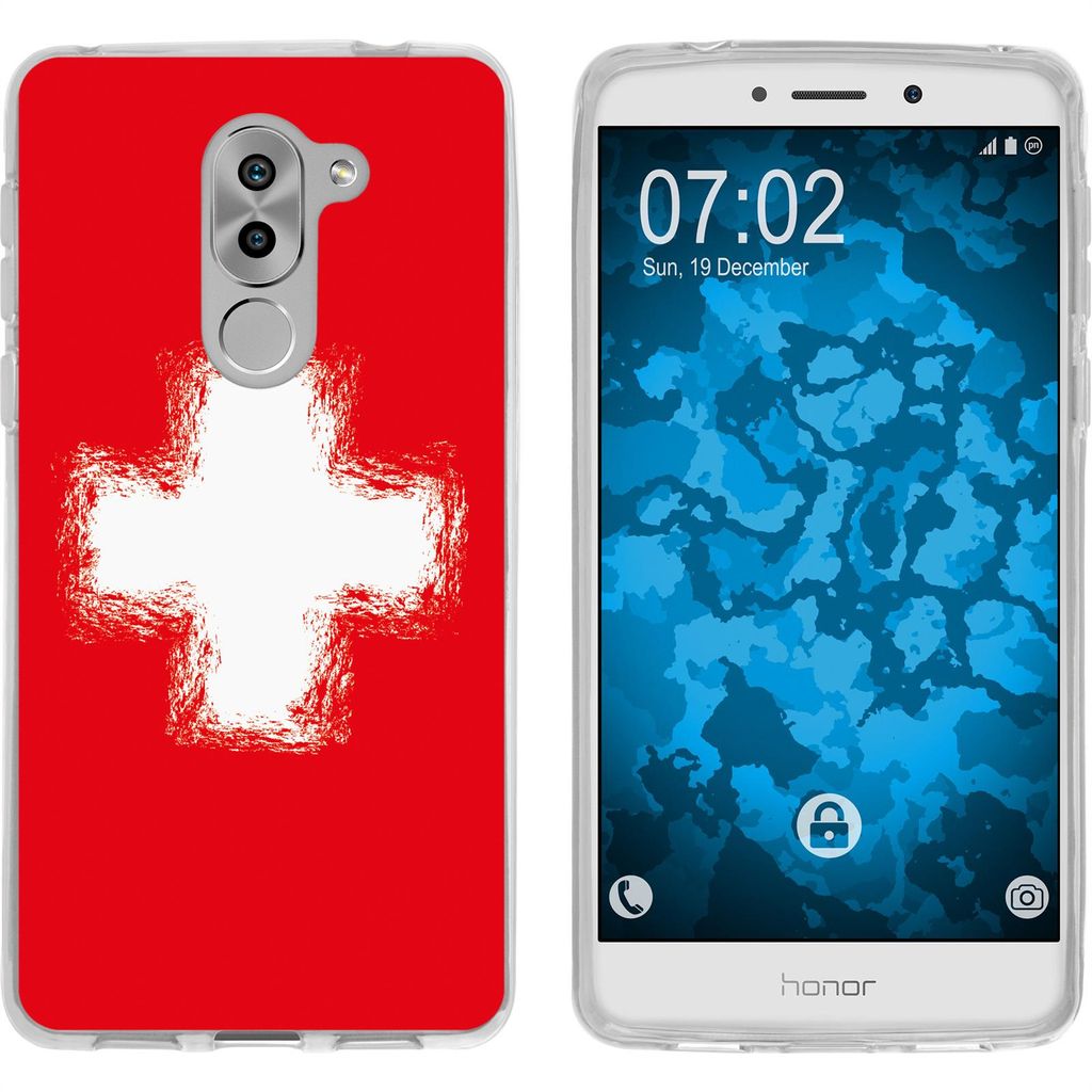 PhoneNatic Case kompatibel mit Huawei Honor 6x Silikon-Hülle WM Schweiz M10