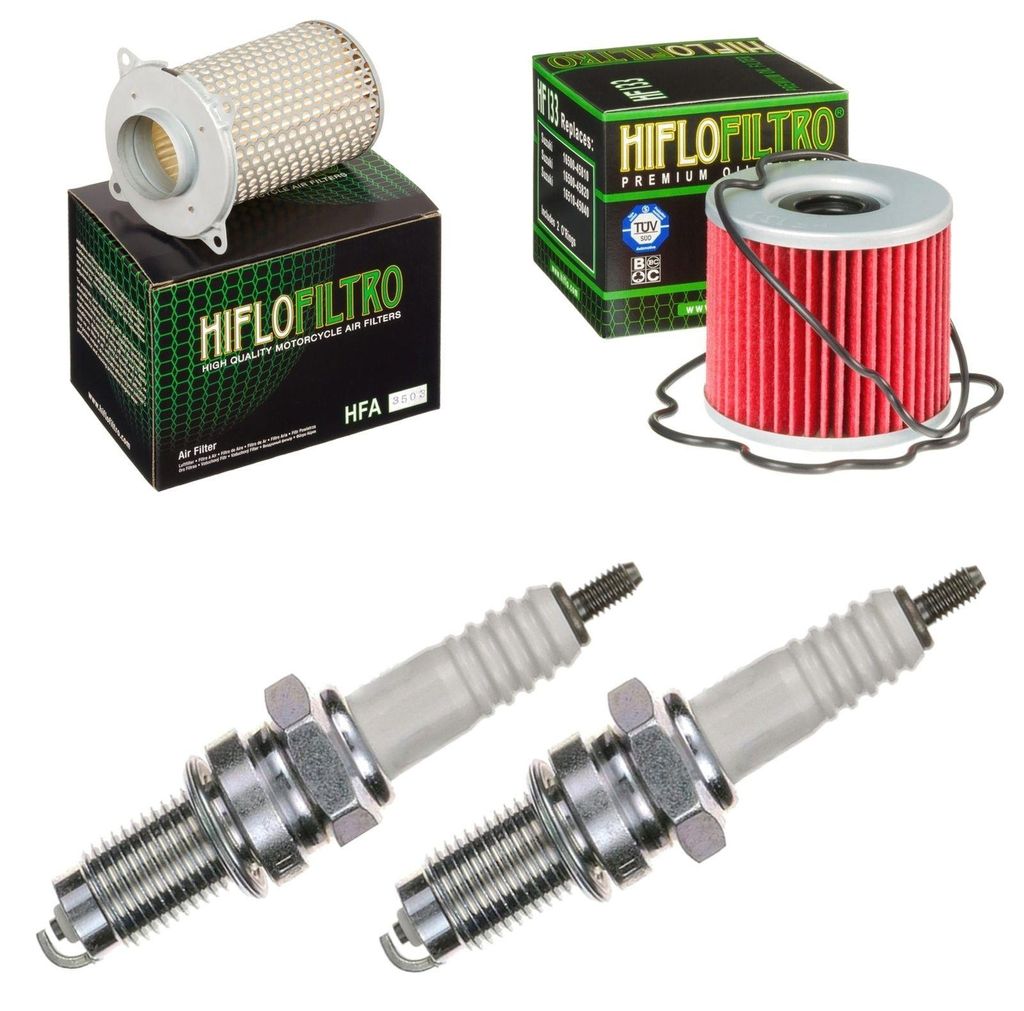 Service-Kit für Suzuki GS 500 F 2004-2006 Luftfilter Ölfilter Zündkerzen von pamoto - Neu