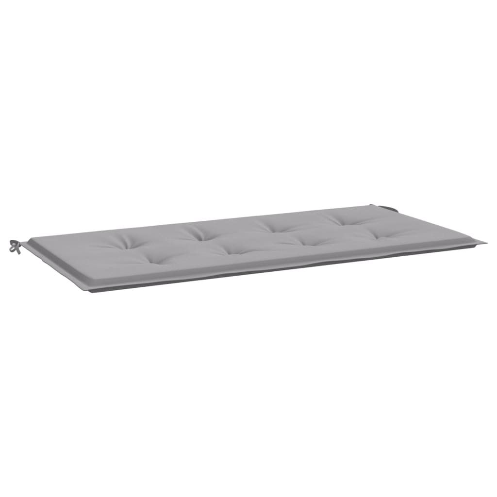 Gartenbank-Auflage Grau 100x50x4 cm Oxford-Gewebe