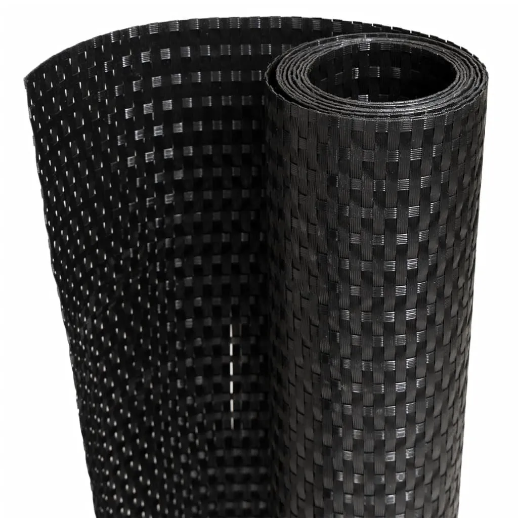 Solution brise-vue balcon 10 pcs noir 255x19 cm poly rotin vidaXL