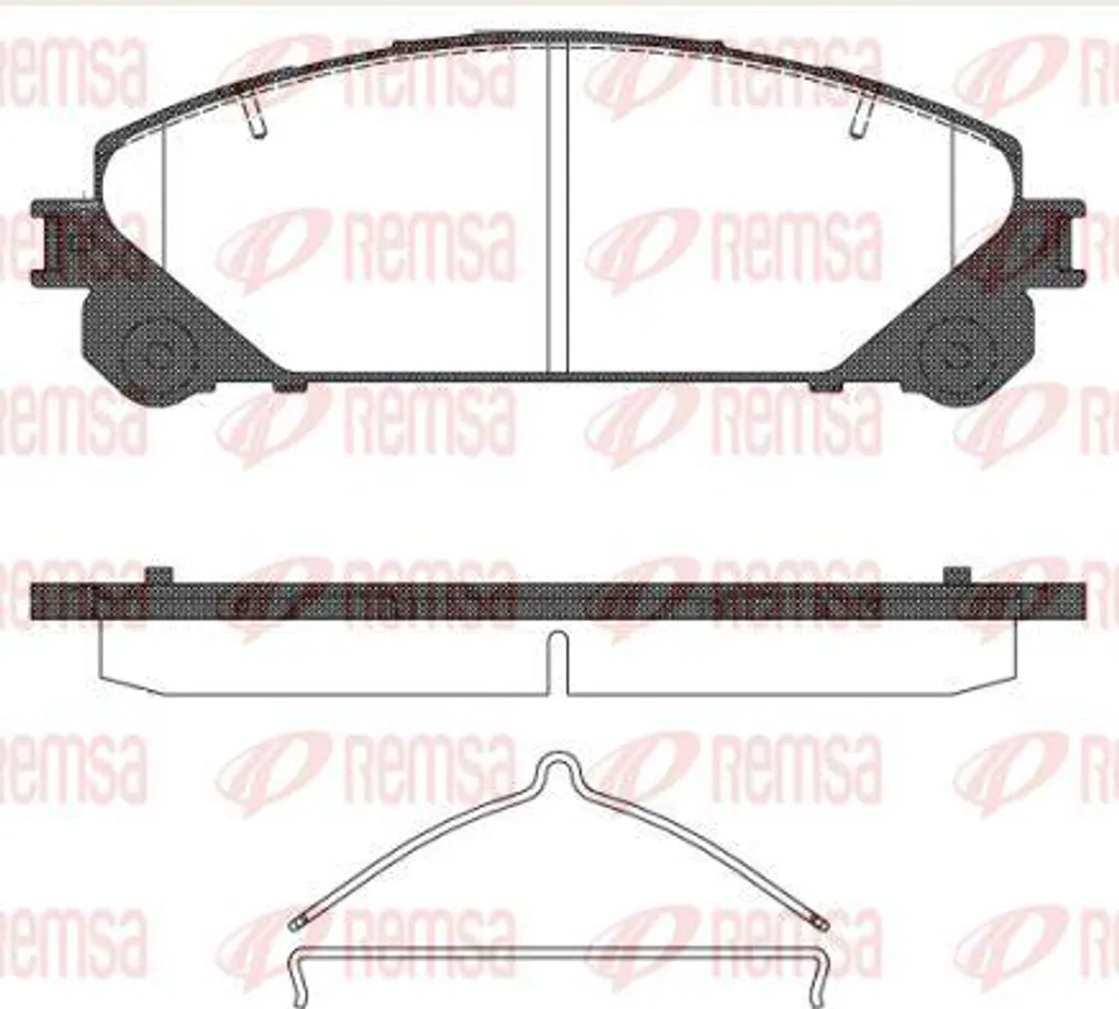Plaquettes de Frein REMSA 1312.00 pour NX RX RAV4 - OE 0446548150 Qualité
