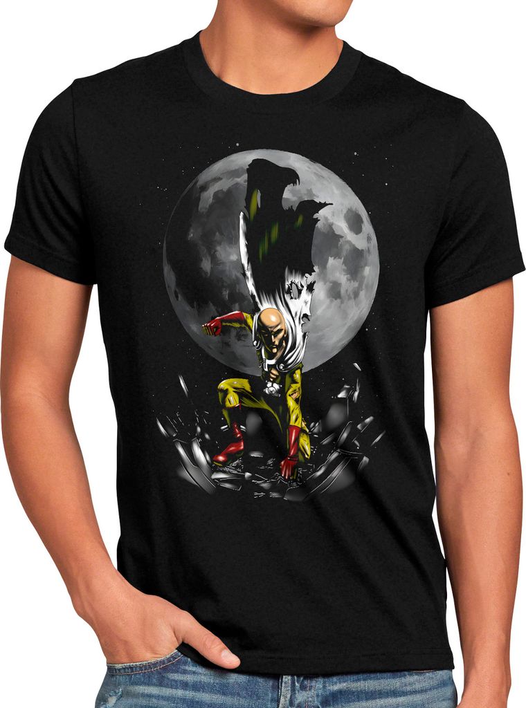 BaumwolleCloud Fighting Saitama Herren T-Shirt saitama one anime punch cosplay