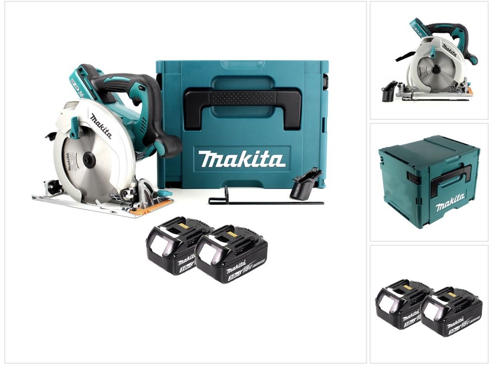 Makita DHS 710 FJ 36V Akku Li-Ion Handkreissäge 190 mm + 2x Produktbild 