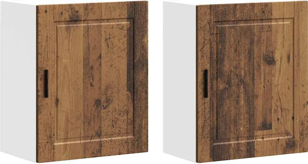 Mobili Pensili Cucina 2 Pezzi Porto - Salvaspazio Legno Recupero