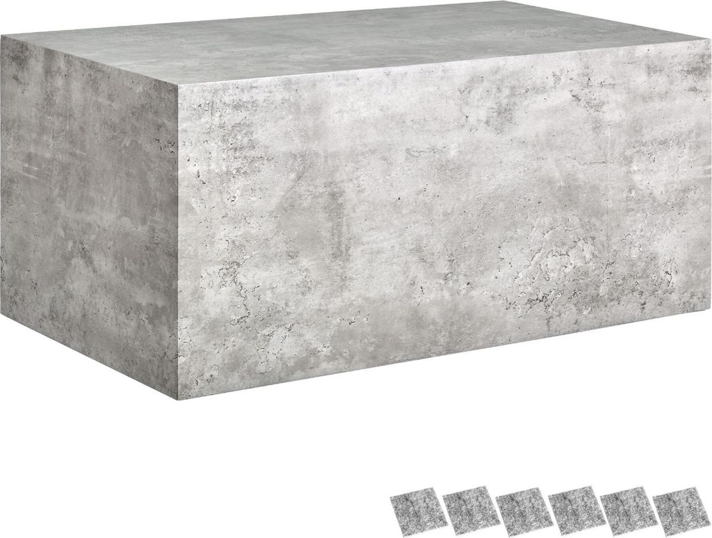 tectake Couchtisch Lasley inkl. Bodenschoner, Belastbarkeit 45 kg