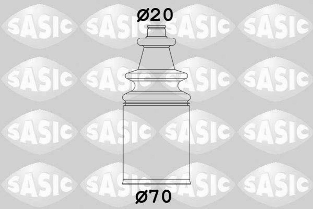 SASIC Faltenbalgsatz Antriebswelle Innen passend für PEUGEOT 106 II Schrägheck (1A, 1C) 2873833