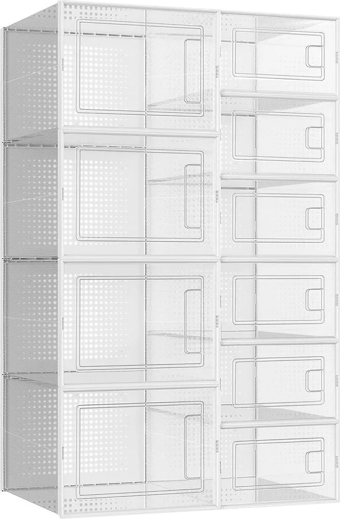 Rangement de chaussures transparent pour dressing et gain de place