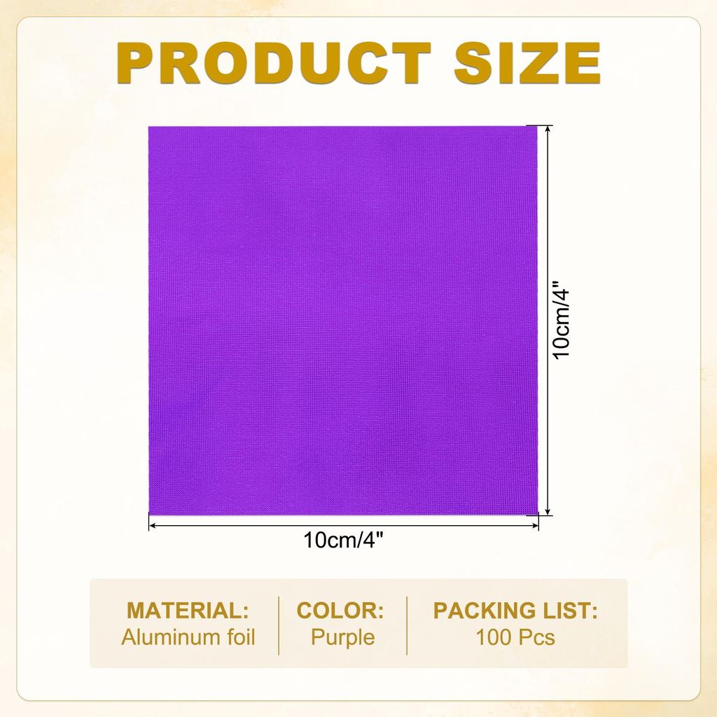 100 Stš¹ck Folie Papier Wrapper, 10x10 cm Aluminiumfolie Bonbonpapier, Feines Gitter Schokolade Verpackungen fš¹r Bonbonpapier Ostern, Sš¹?ig...