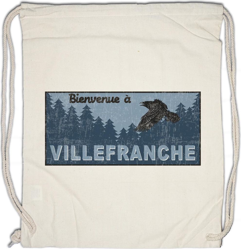 Urban Backwoods Villefranche Road Sign, Turnbeutel, Farbe: Beige
