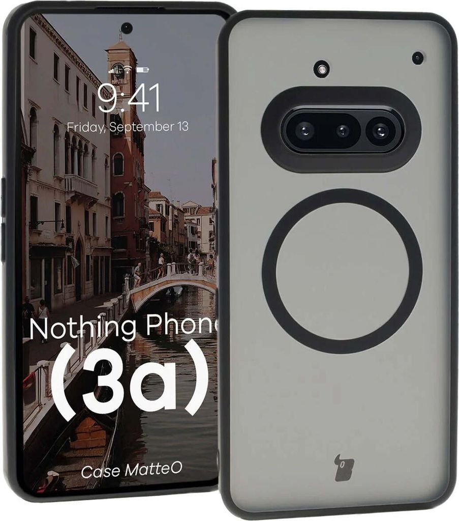 Bizon Case MatteO Magnetic Nothing Phone (3a) rauchschwarz