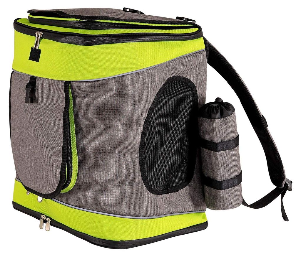 lionto Haustier-Rucksack, atmungsaktiver Hunderucksack mit Produktbild 