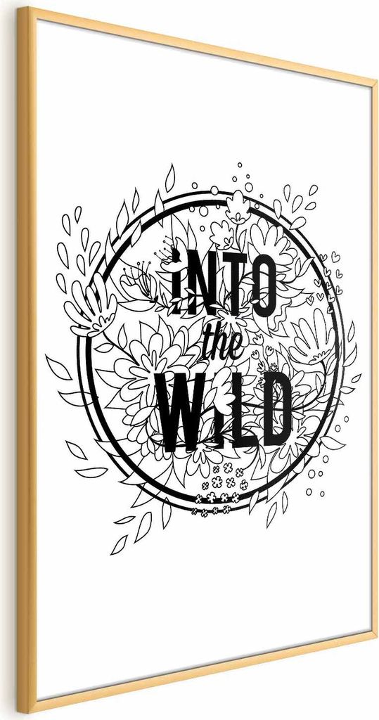 Posterpapier Poster - Into the Wild 40x60 cm Text m-C-0298-ao-a