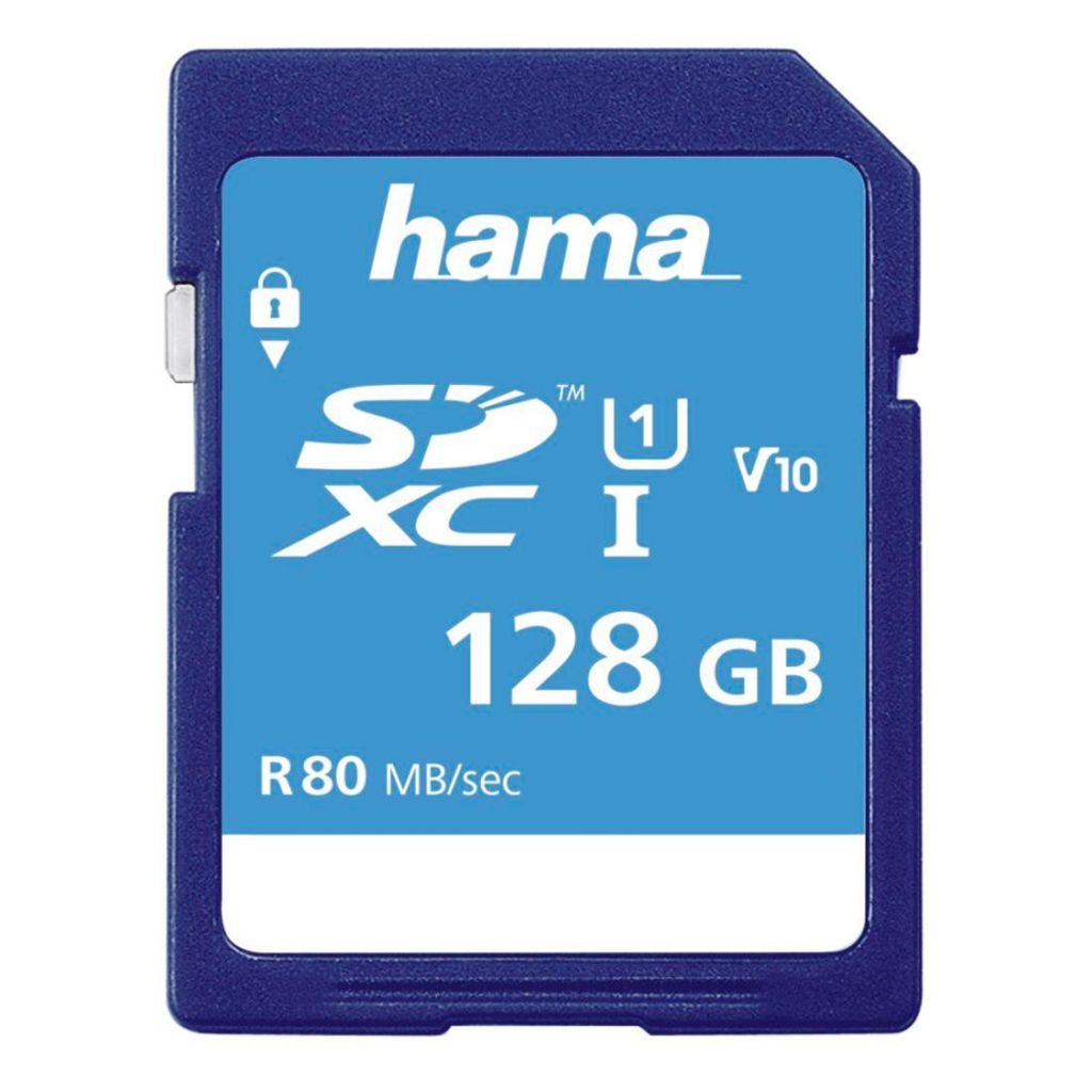 Hama 124137 SDXC Class 10 UHS-I U1 SDXC Speicherkarte, 128 Produktbild 