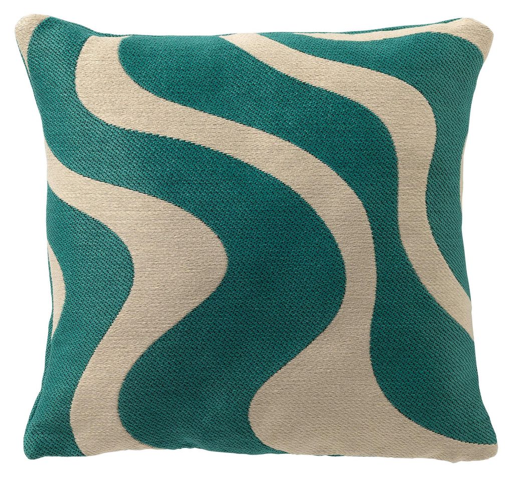 Dutch Decor Outdoor Dekokissen Organisch Oceane 45x45 cm Blau