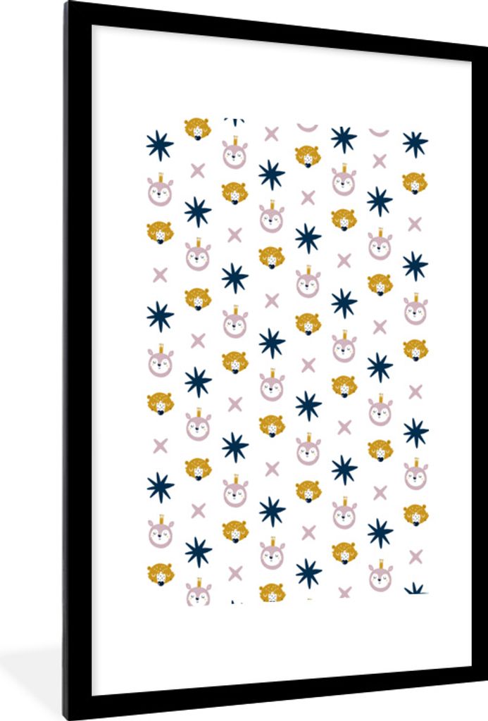 MuchoWow® MuchoWow® Gerahmtes Poster Farben - Muster - Produktbild 