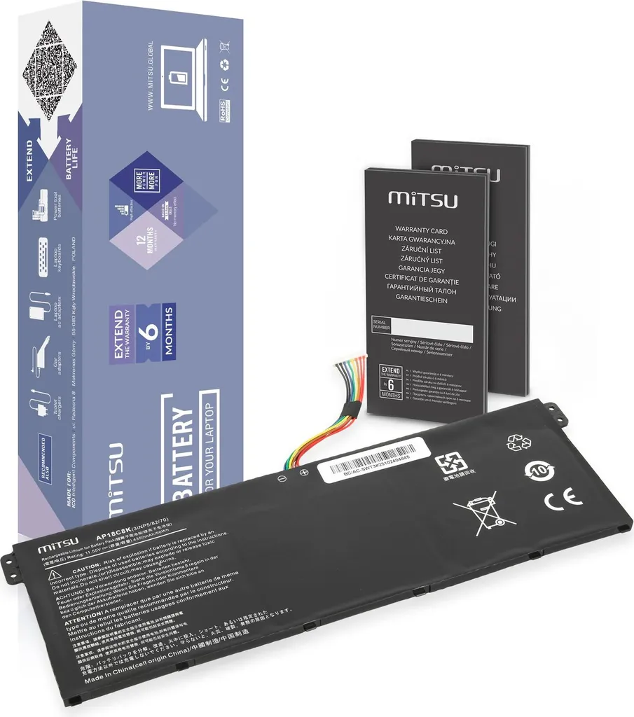 Batterie AP18C8K AP18C4K pour Acer Swift 3 et 5 TravelMate P215-52