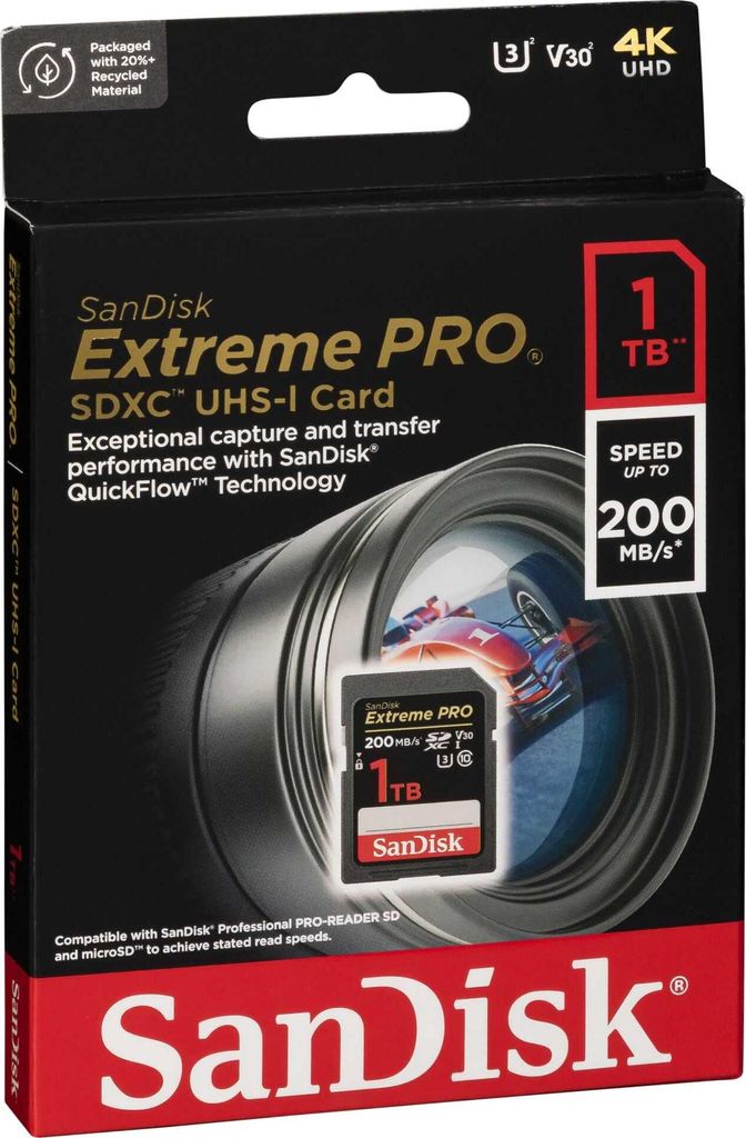 SanDisk Extreme Pro SDXC 1TB UHS-I C10 U3 V30 Obrázok produktu 