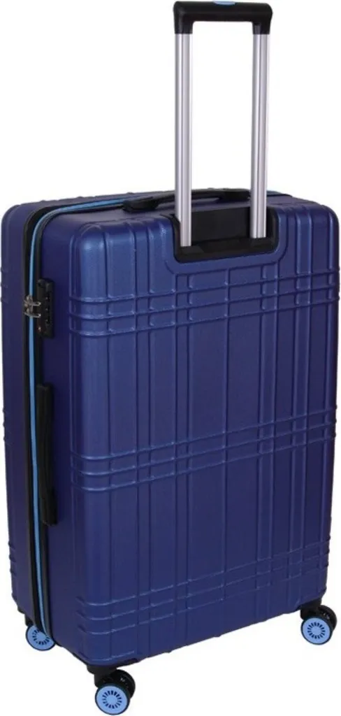 Valise Dielle 13070BL Robuste et Légère - Bagage Bleu avec Serrure Code