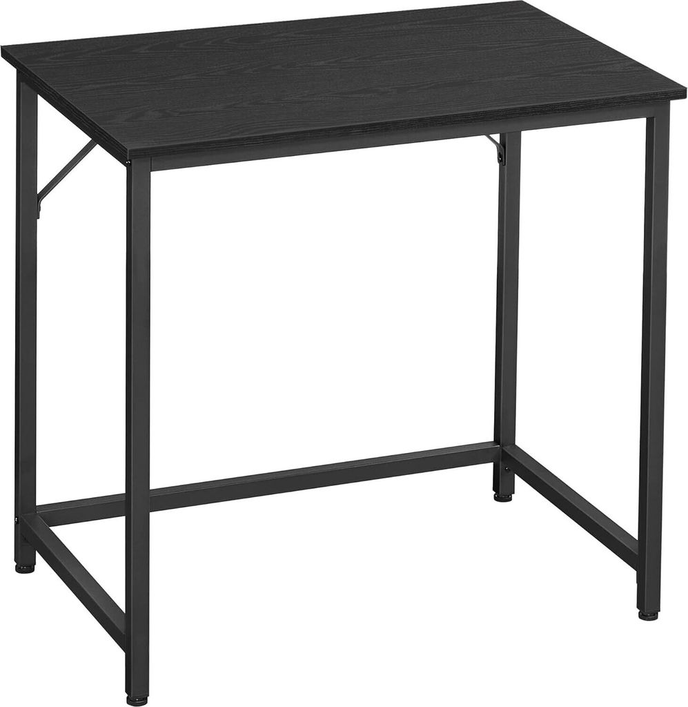 VASAGLE Schreibtisch, Kleiner Computerschreibtisch, Büro für Arbeitszimmer, Schlafzimmer, 50 x 80 x 76 cm, Industriedesign, Metallgestell, Schwarz
