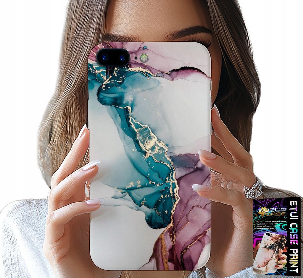 Hülle Für Iphone ( 7 Plus ) - Elegante Marmorierte Modische Damenhülle