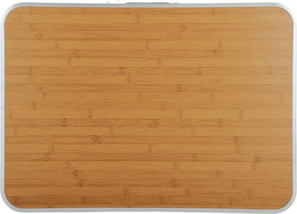 Table camping ZAVAR marron légère et compacte avec plateau solide