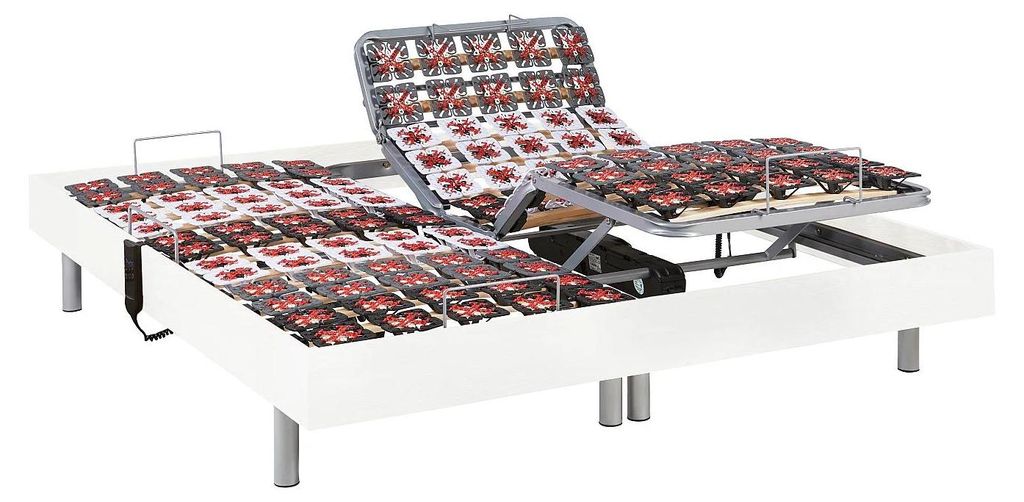 Entspannungsrahmen 2x65 Fliesen Holzoptik schwarz von YSMÉE - 2 x 80 x 200 cm - OKIN motors