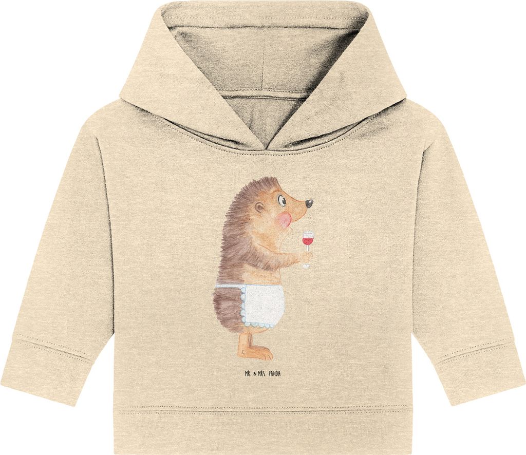 Mr. & Mrs. Panda Organic Baby Hoodie Igel Wein 24. - 36. Produktbild 