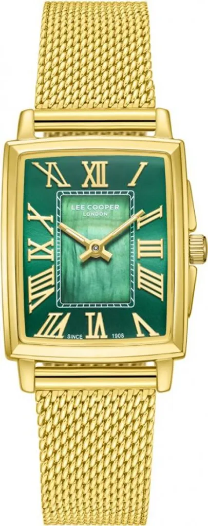 Montre Lee Cooper LC08160.170 Verte en Acier Argenté - Style Féminin Chic