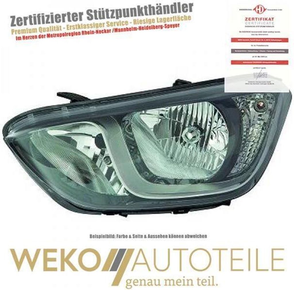 Scheinwerfer links DIEDERICHS 6806181 für HYUNDAI