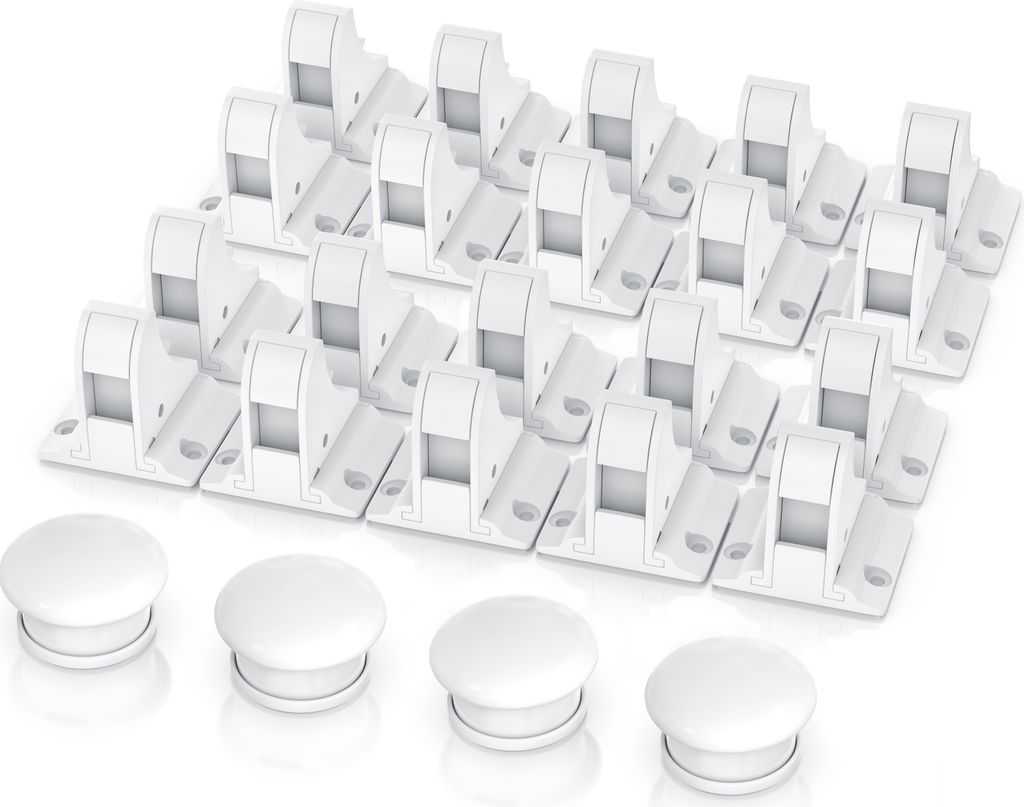 BEARWARE 2x Kindersicherung, Babysicherung Schrankschloss, Schranksicherung magnetisch 10 Schlösser