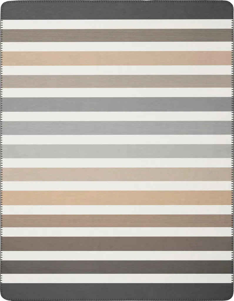 Biederlack Couverture Horizon Nature 180x220 cm - Plaid Haut de Gamme