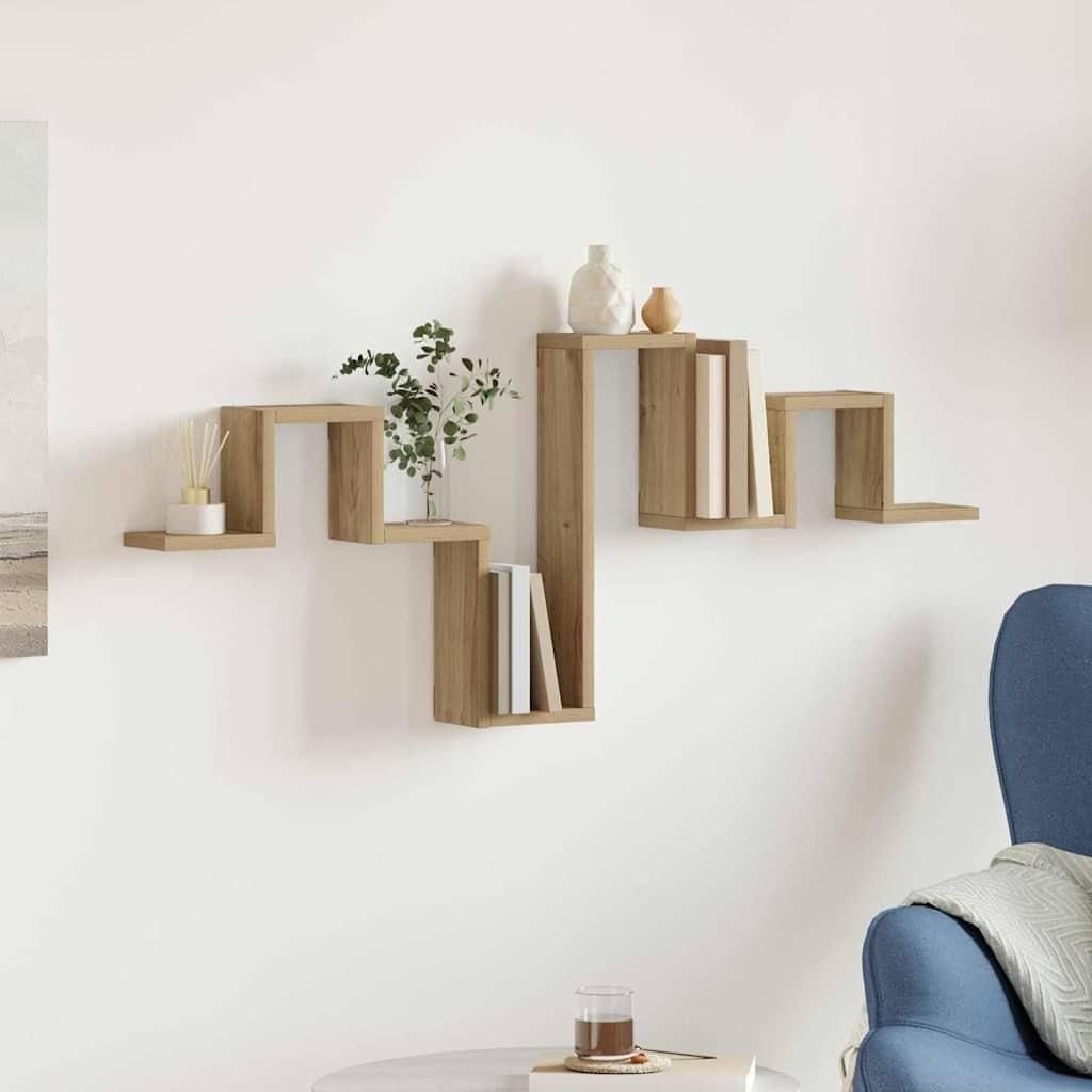 Maison Exclusive - Wandregal Wandmontiert Artisan-Eiche 104,5 x 43 x 10 cm