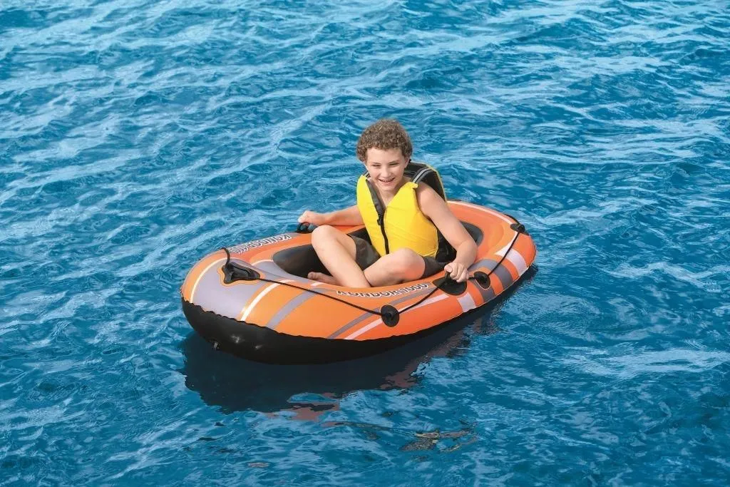 Bateau gonflable robuste 155x93cm avec valves sécurité et PVC épais - 7