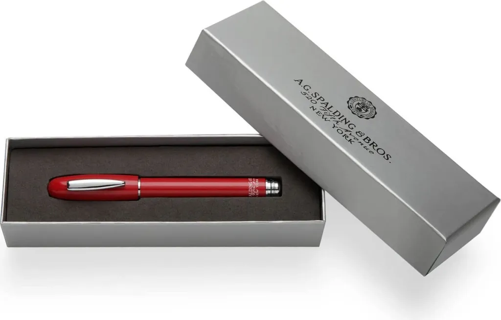 Penna Stilografica Unisex Metal Red A.G.Spalding&Bros. 170130 Short Classic