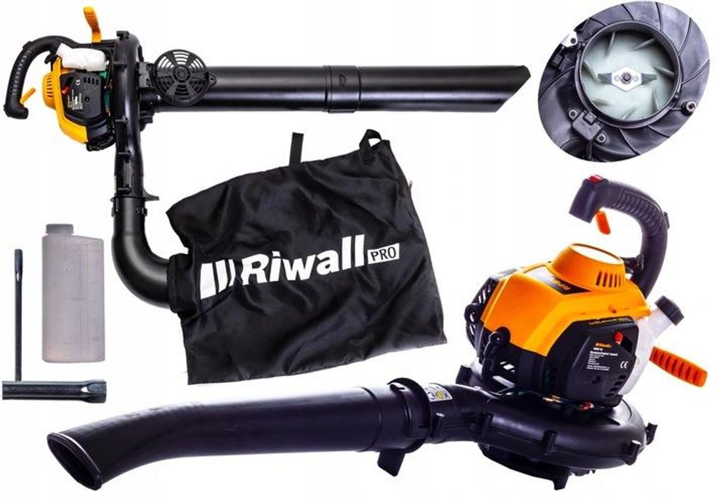 Dmuchawa spalinowa Riwall RPBV 26 set do liści odkurzacz Zdjęcie produktu 